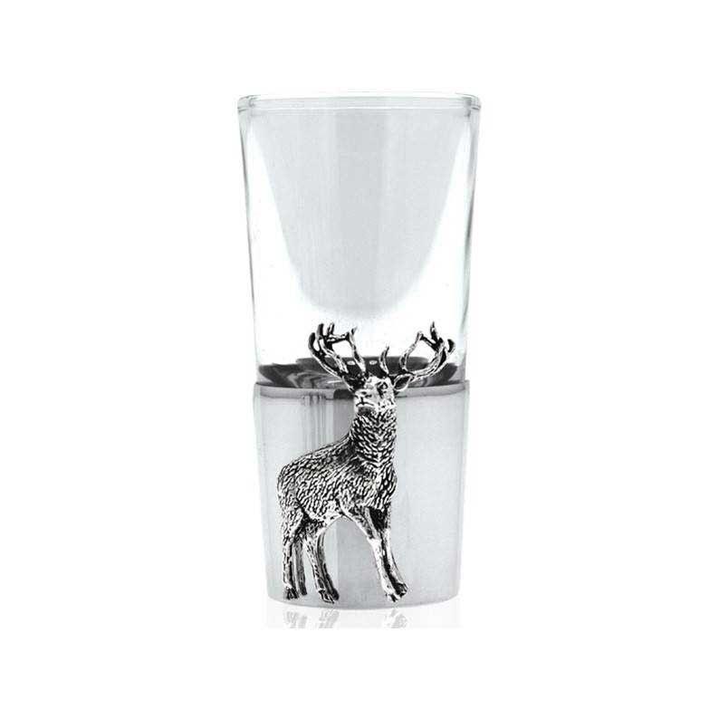 Pewter Stag Shot Glass-Shot Glasses-Yester Home