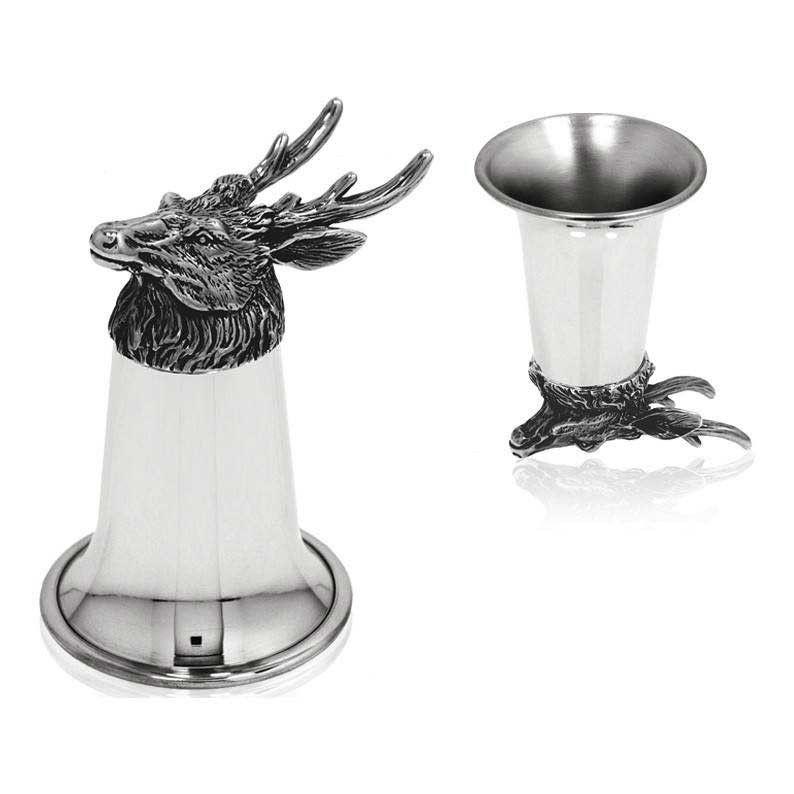 Pewter Stag Stirrup Cup