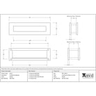 Pewter Traditional Letterbox | From The Anvil-Letterbox-Yester Home