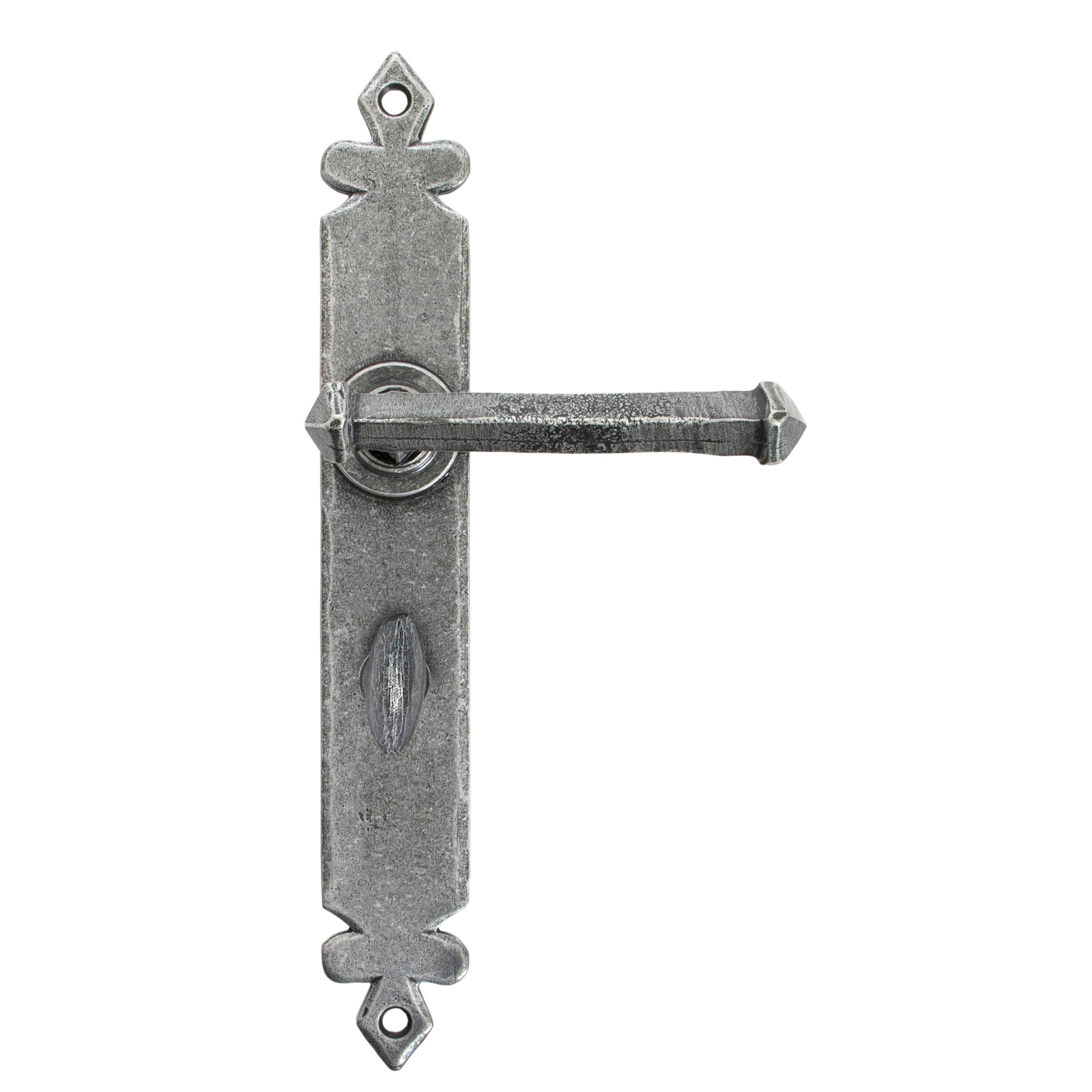 Pewter Tudor Lever Bathroom Set | From The Anvil-Lever Bathroom-Yester Home