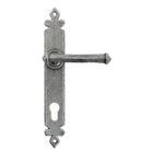 Pewter Tudor Lever Espag. Lock Set | From The Anvil - Espagnolette - From The Anvil - Yester Home