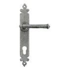 Pewter Tudor Lever Espag. Lock Set | From The Anvil-Espagnolette-Yester Home