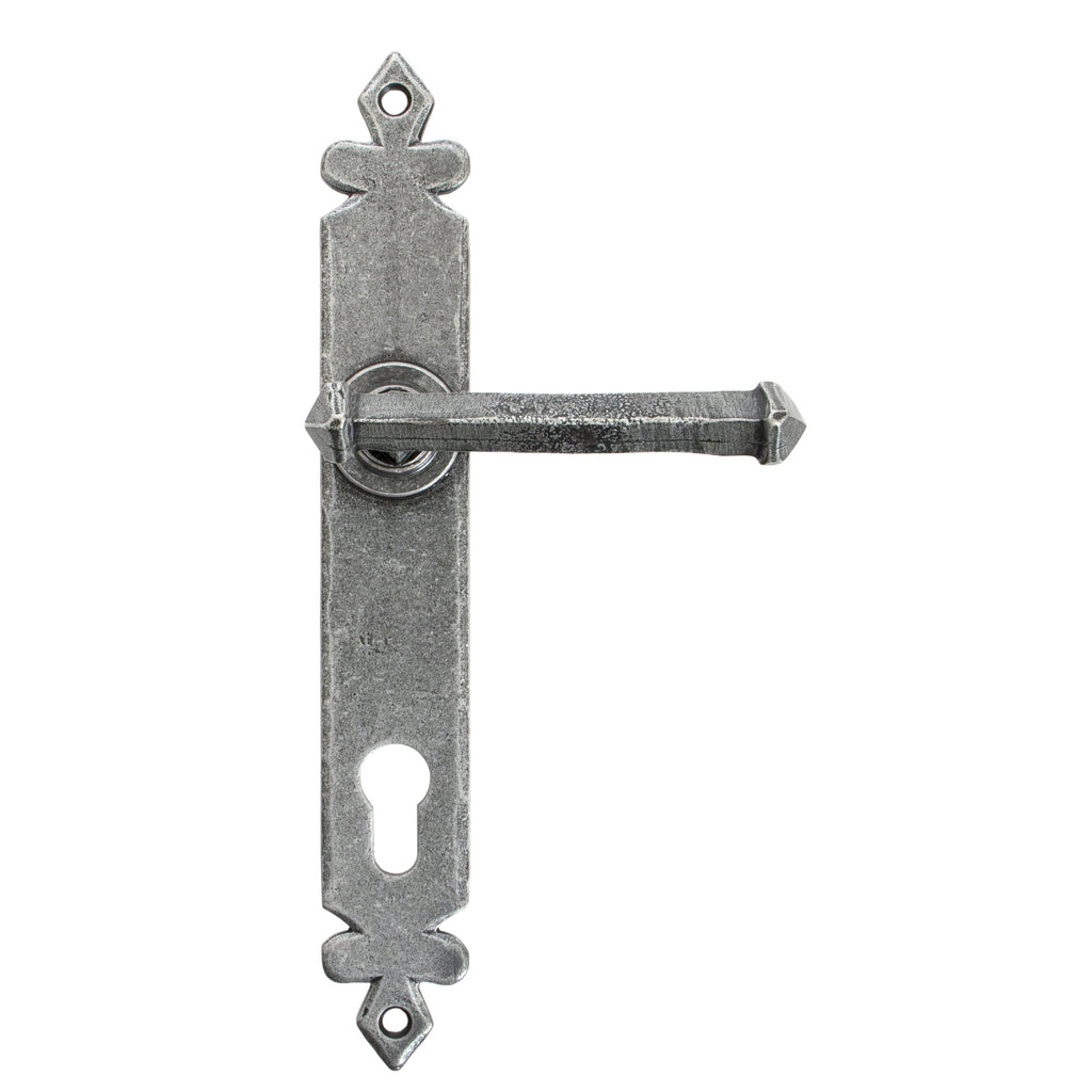 Pewter Tudor Lever Espag. Lock Set | From The Anvil