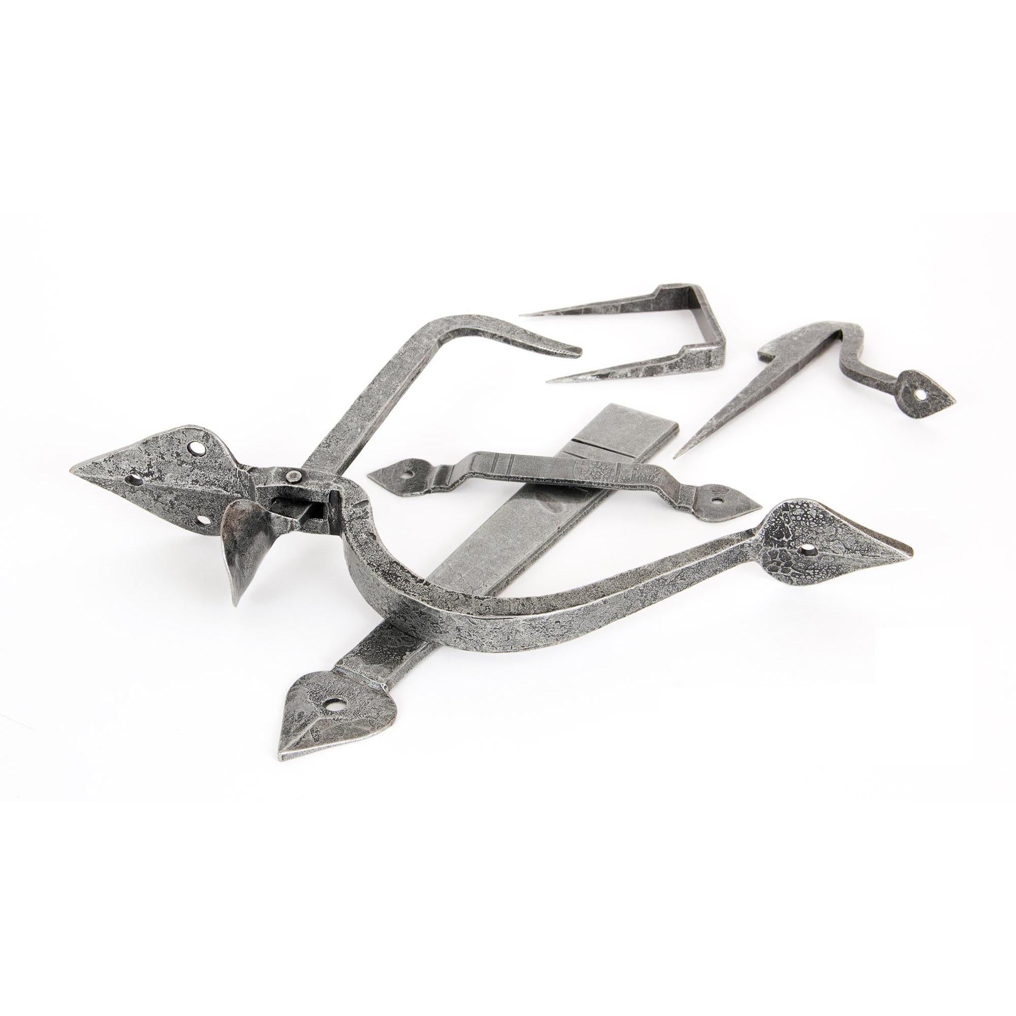 Pewter Tuscan Thumblatch | From The Anvil - Thumblatches - From The Anvil - Yester Home
