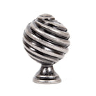 Pewter Twist Cabinet Knob | From The Anvil-Cabinet Knobs-Yester Home