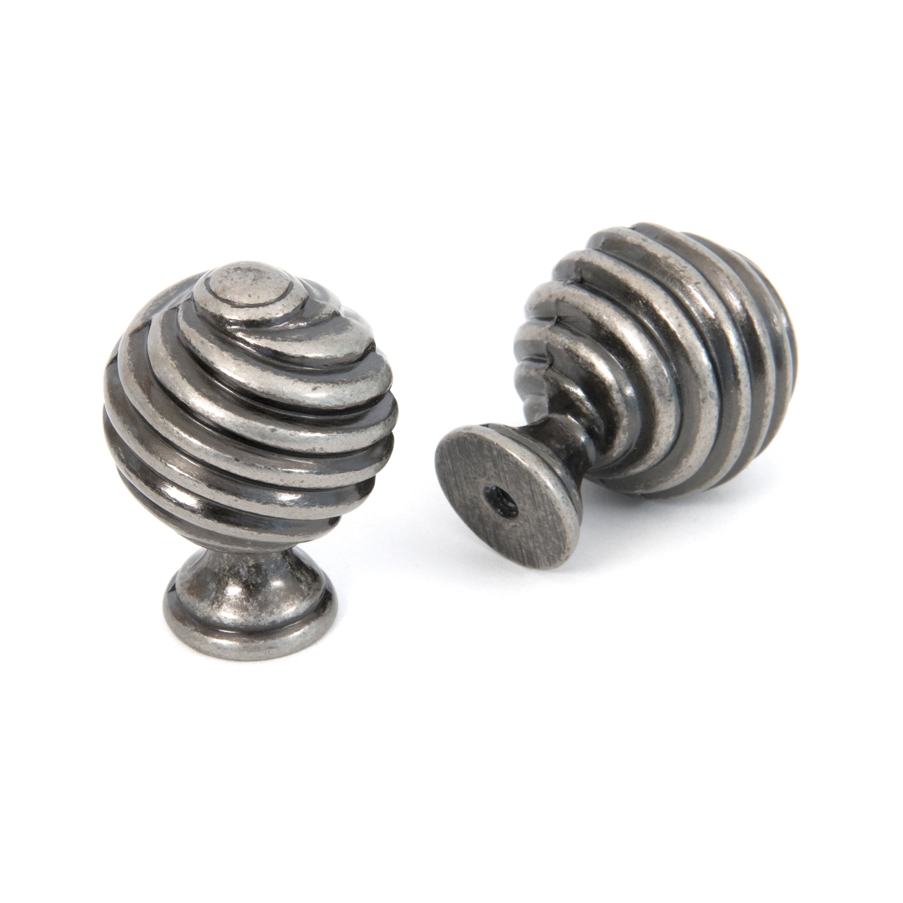 Pewter Twist Cabinet Knob | From The Anvil-Cabinet Knobs-Yester Home