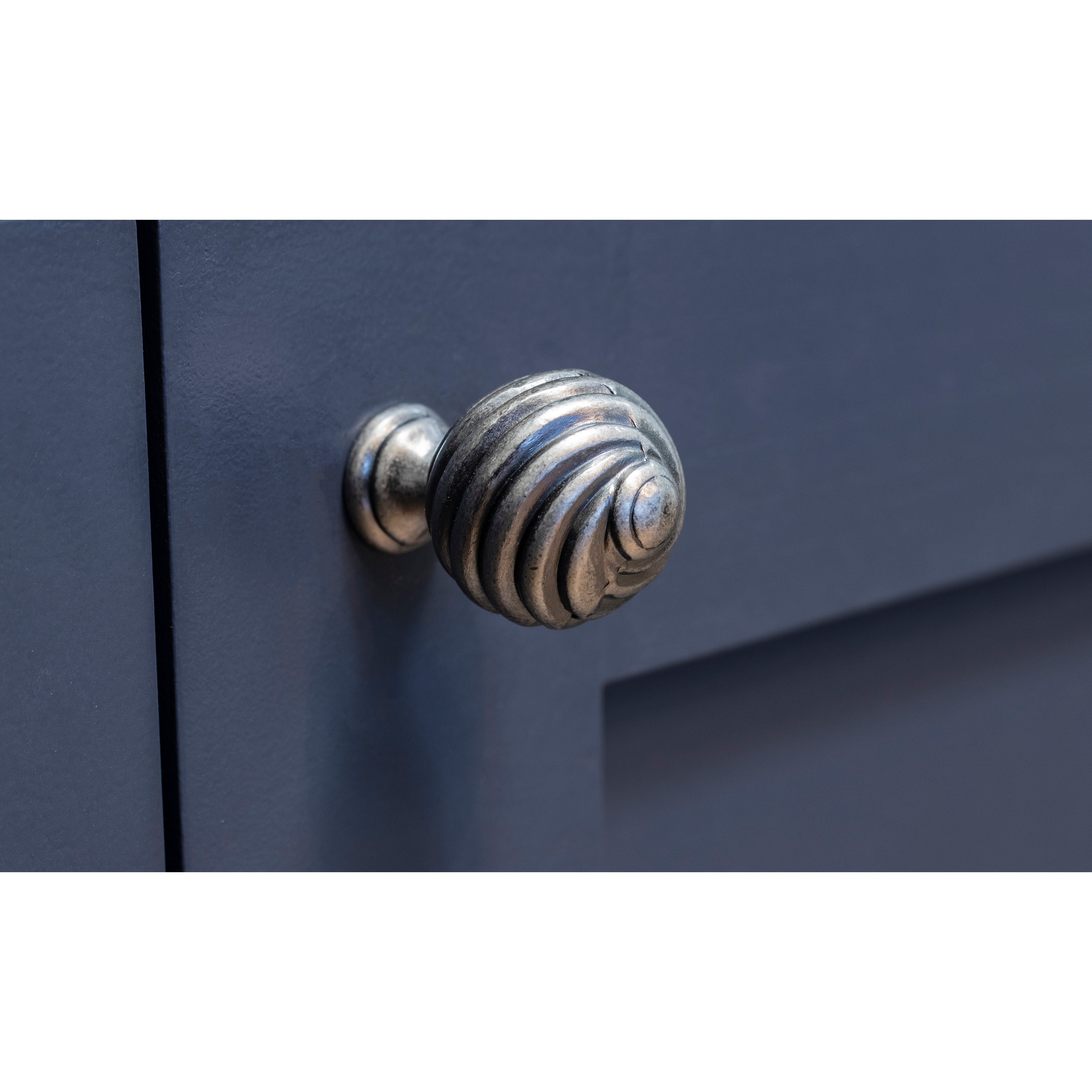 Pewter Twist Cabinet Knob | From The Anvil-Cabinet Knobs-Yester Home