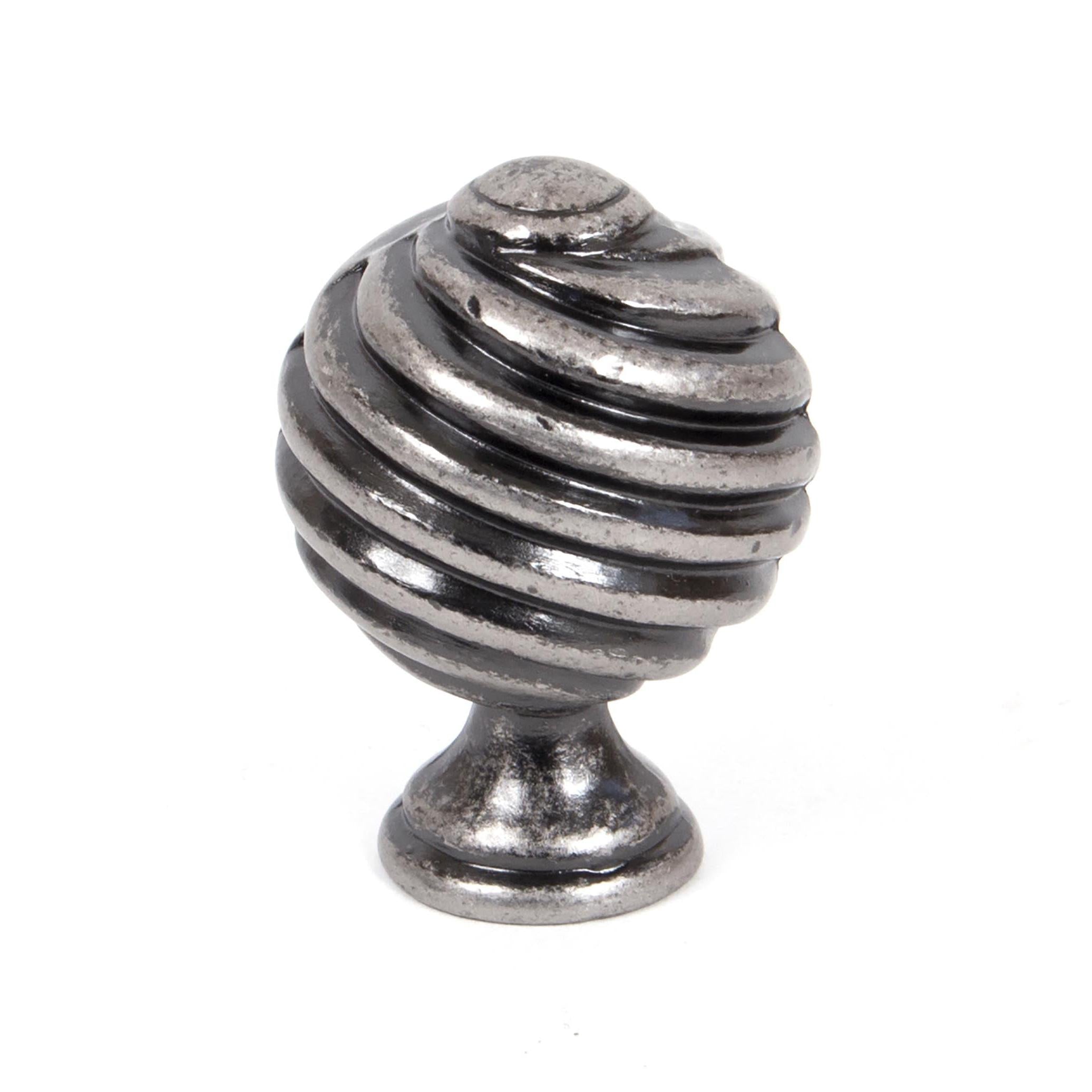Pewter Twist Cabinet Knob | From The Anvil - Cabinet Knobs - From The Anvil - Yester Home