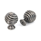 Pewter Twist Cabinet Knob | From The Anvil - Cabinet Knobs - From The Anvil - Yester Home