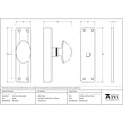 Pewter knob for Cremone Bolt | From The Anvil-Bolts-Yester Home