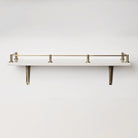 Round Bar Gallery Shelf Rail | Aged Brushed Brass - Gallery Rails - Yester Home - Yester Home
