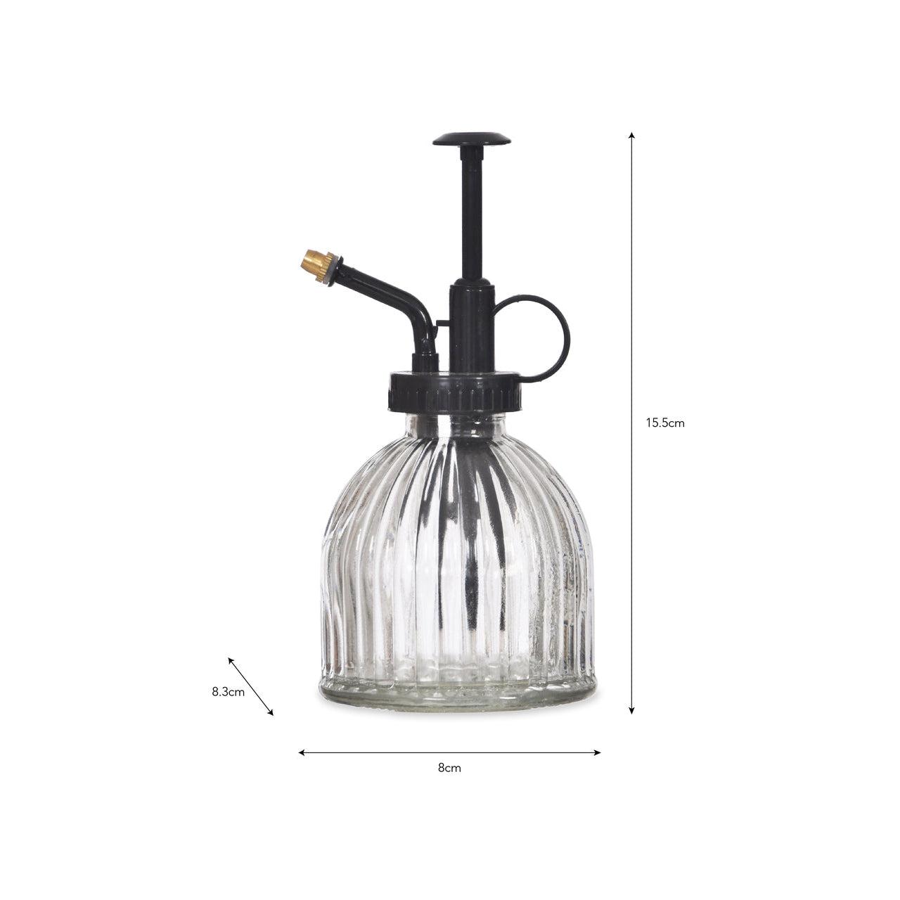 Plant Ribbed Glass Water Mister-Home Accessories-Yester Home