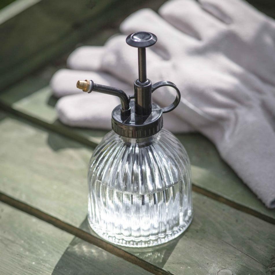 Plant Ribbed Glass Water Mister-Home Accessories-Yester Home