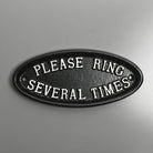Please Ring Several Times Bell Sign-Front Door Signs-Yester Home
