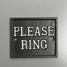 Please Ring Square Sign-Front Door Signs-Yester Home