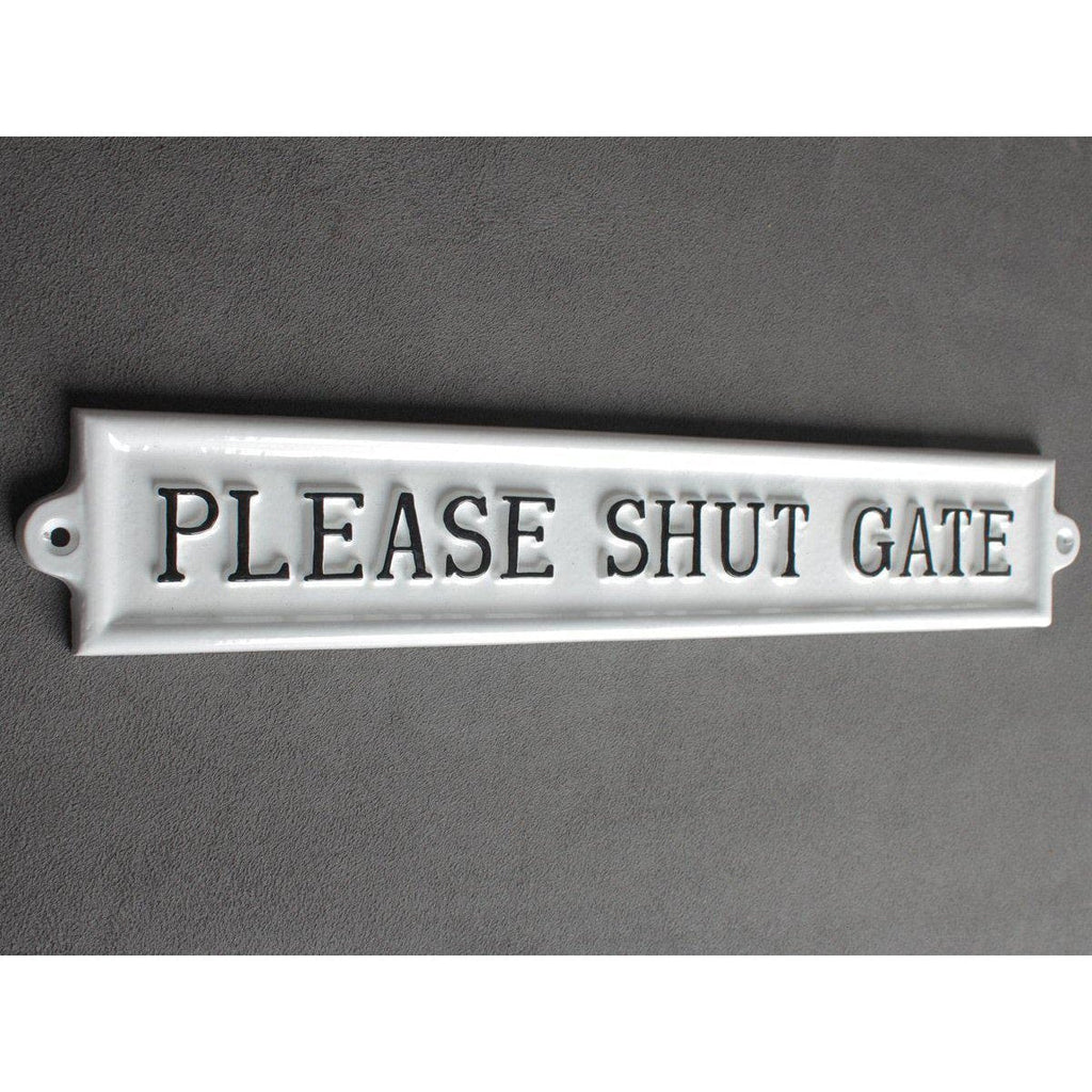 Please Shut Gate Sign · Large ·-Gate Signs-Yester Home