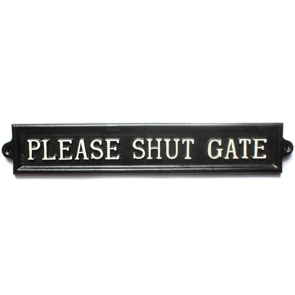 Please Shut Gate Sign · Large ·