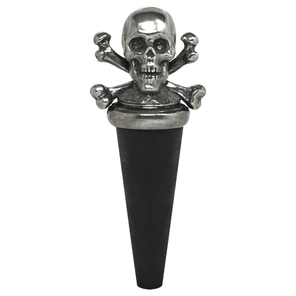 Poison Skulls Pewter Wine Bottle Stopper-Wine Bottle Stopper-Yester Home
