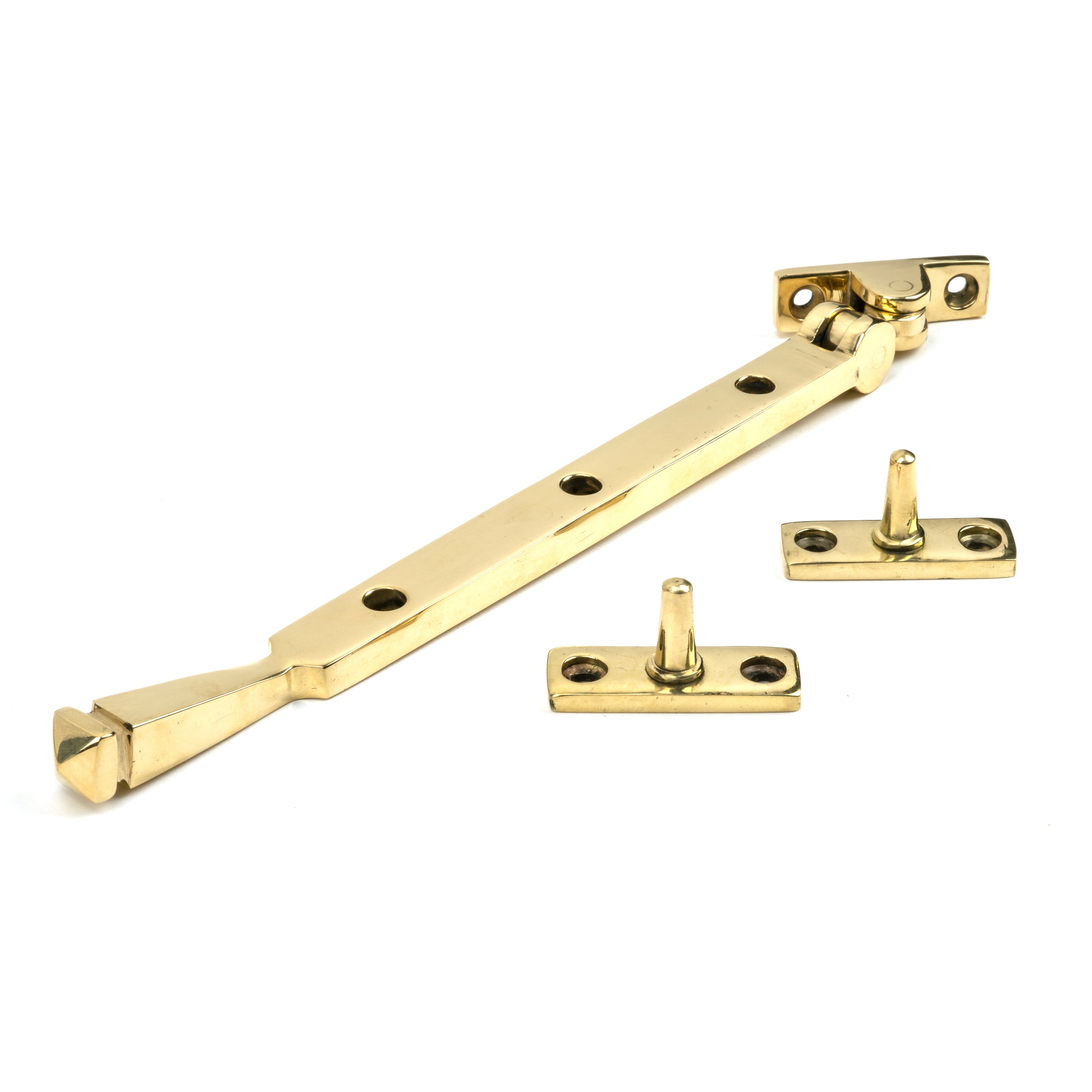 Polished Brass 10" Avon Stay | From The Anvil-Stays-Yester Home