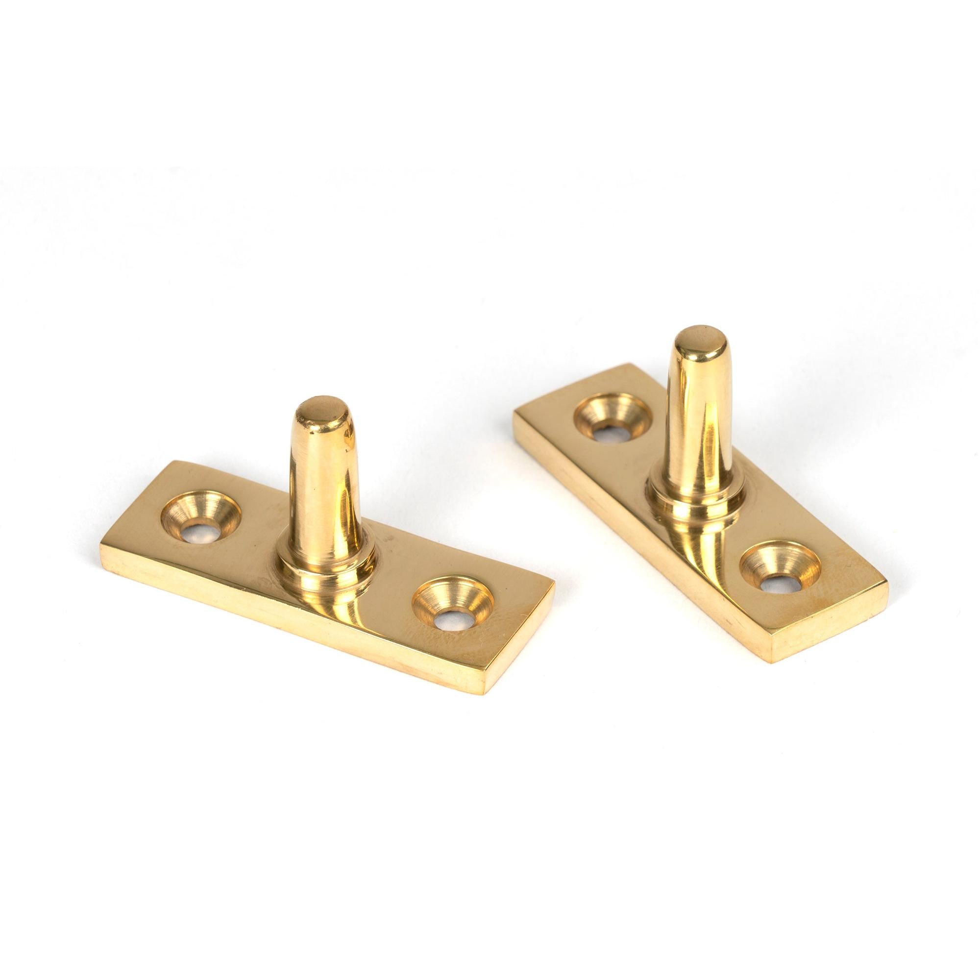 Polished Brass 10" Brompton Stay | From The Anvil - Stays - From The Anvil - Yester Home