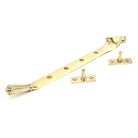 Polished Brass 10" Hinton Stay | From The Anvil - Stays - From The Anvil - Yester Home