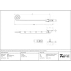 Polished Brass 10" Monkeytail Stay | From The Anvil - Stays - From The Anvil - Yester Home