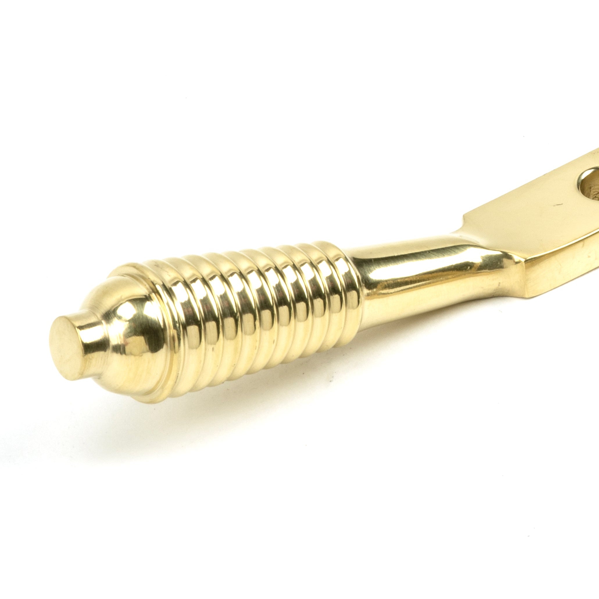 Polished Brass 10" Reeded Stay | From The Anvil-Stays-Yester Home
