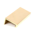 Polished Brass 100mm Plain Edge Pull | From The Anvil-Cabinet Pulls-Yester Home
