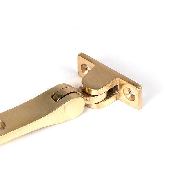 Polished Brass 12" Brompton Stay | From The Anvil-Stays-Yester Home