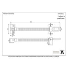 Polished Brass 12" Fanlight Screw Opener | From The Anvil-Fanlight Openers-Yester Home