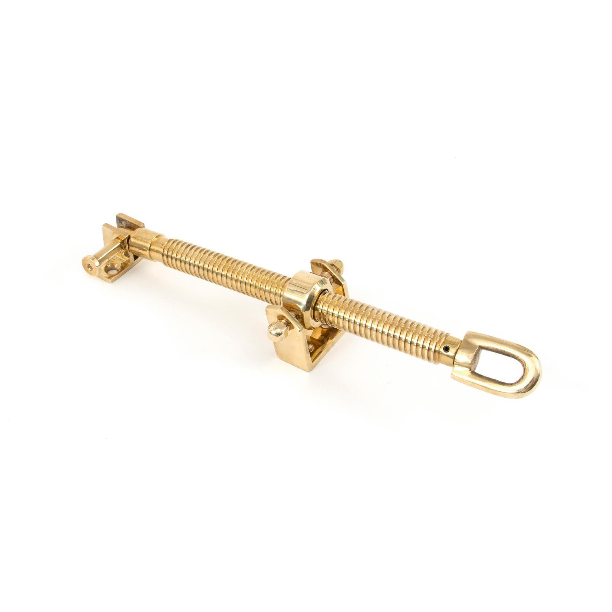 Polished Brass 12" Fanlight Screw Opener | From The Anvil - Fanlight Openers - From The Anvil - Yester Home