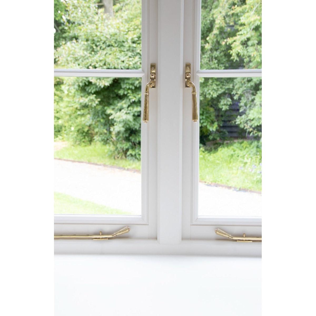 Polished Brass 12" Hinton Stay | From The Anvil-Stays-Yester Home