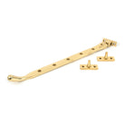 Polished Brass 12" Peardrop Stay | From The Anvil - Stays - From The Anvil - Yester Home