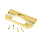 Polished Brass ½" Rebate Kit for Euro Dead Lock - Deadlocks & Deadbolts - From The Anvil - Yester Home
