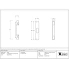 Polished Brass ½" Rebate Kit for Euro Dead Lock - Deadlocks & Deadbolts - From The Anvil - Yester Home