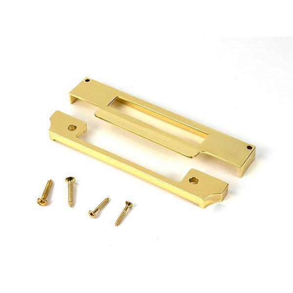 Polished Brass ½" Rebate Kit for Euro Sash Lock - Euro Locks - From The Anvil - Yester Home