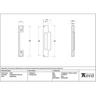Polished Brass ½" Rebate Kit for Sash Lock - Sash Locks - From The Anvil - Yester Home