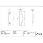 Polished Brass ½" Rebate Kit for Sash Lock - Sash Locks - From The Anvil - Yester Home