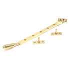 Polished Brass 12" Reeded Stay | From The Anvil - Stays - From The Anvil - Yester Home