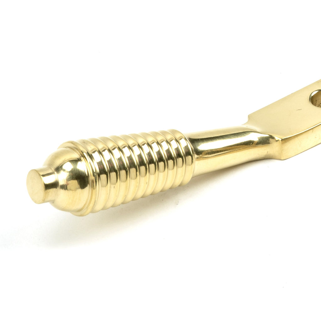 Polished Brass 12" Reeded Stay | From The Anvil