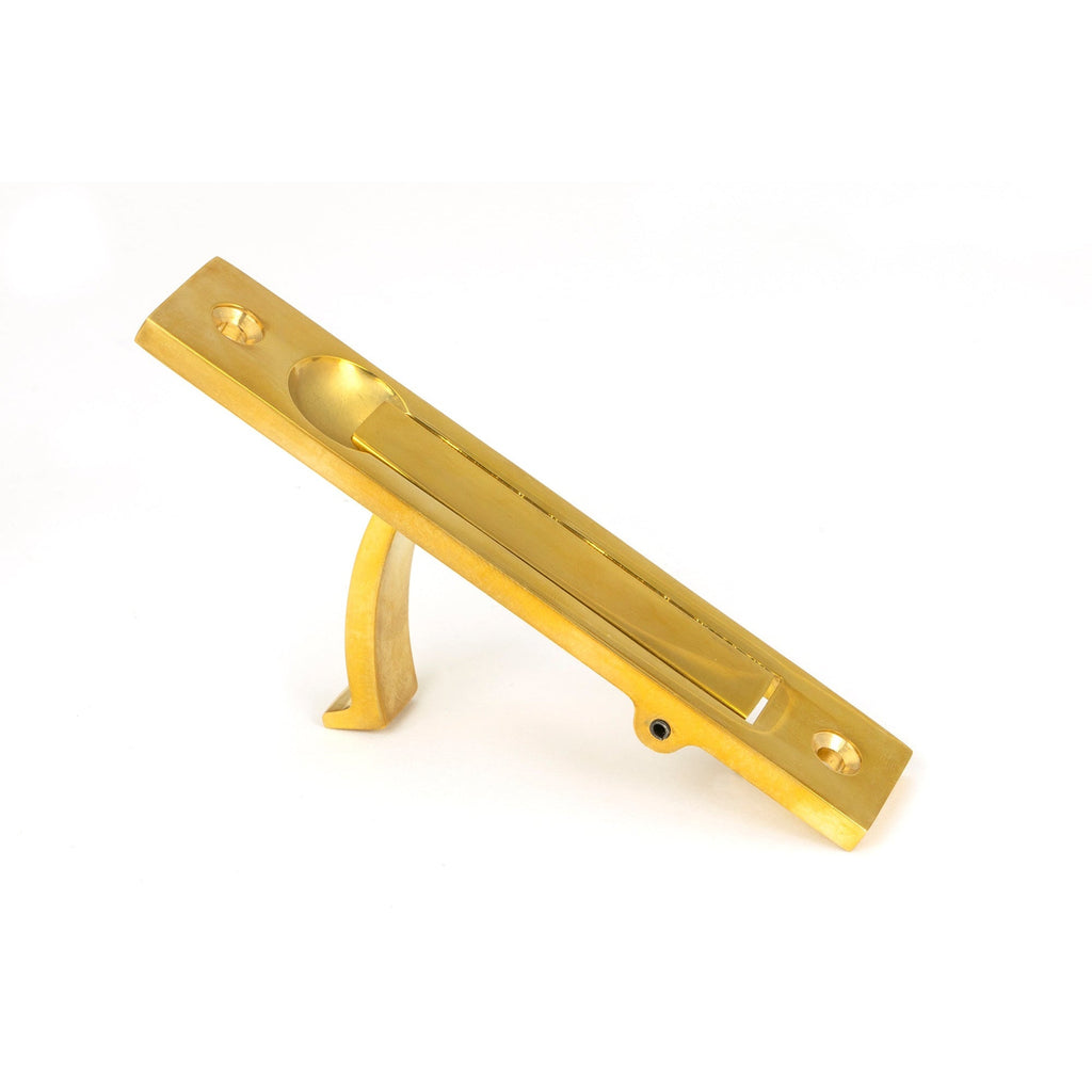 Polished Brass 125mm x 25mm Edge Pull | From The Anvil-Cabinet Pulls-Yester Home