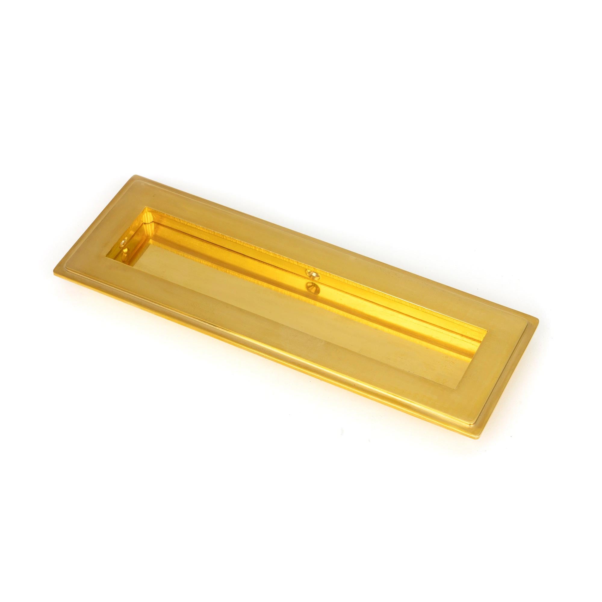 Polished Brass 175mm Art Deco Rectangular Pull | From The Anvil - Cabinet Pulls - From The Anvil - Yester Home