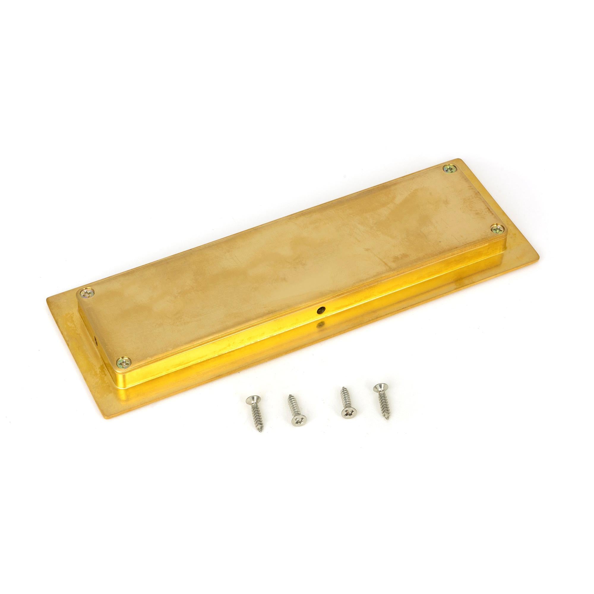 Polished Brass 175mm Art Deco Rectangular Pull | From The Anvil - Cabinet Pulls - From The Anvil - Yester Home