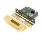 Polished Brass 2½" Euro Profile Dead Lock - Deadlocks & Deadbolts - From The Anvil - Yester Home