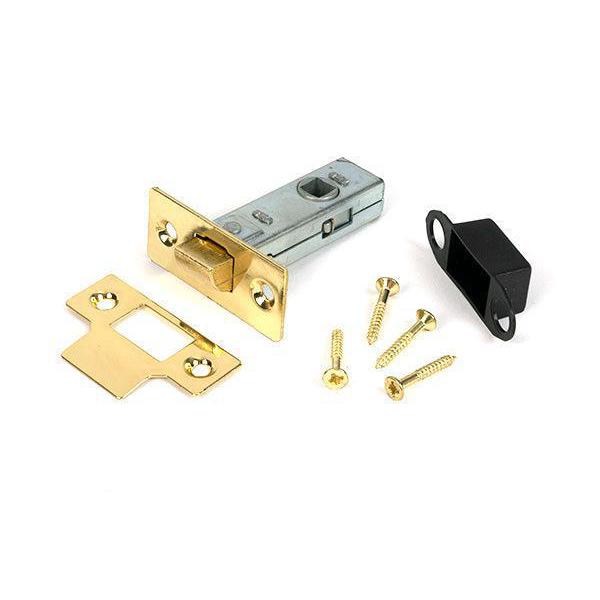Polished Brass 2½" Tubular Mortice Latch - Latches - From The Anvil - Yester Home