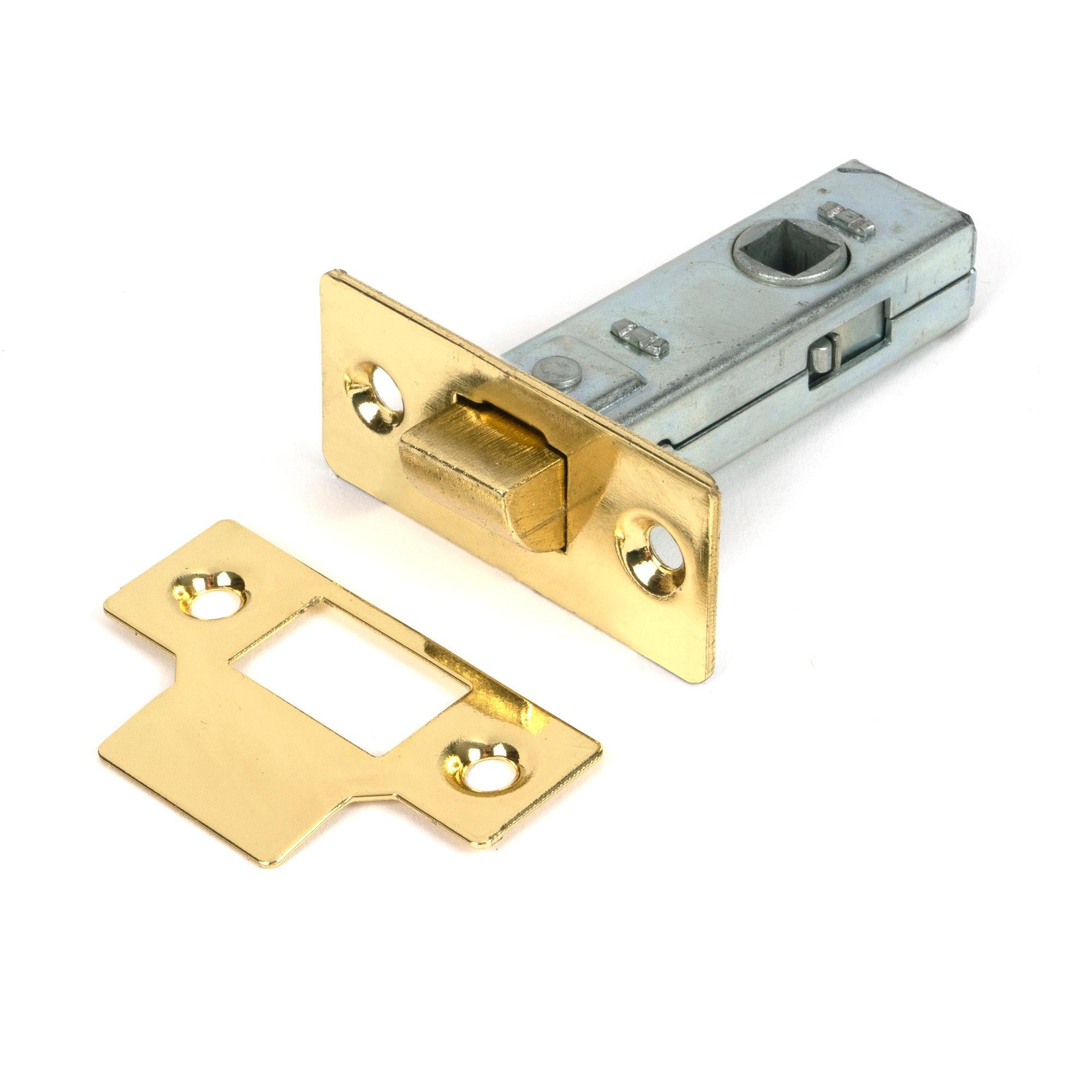 Polished Brass 2½" Tubular Mortice Latch - Latches - From The Anvil - Yester Home