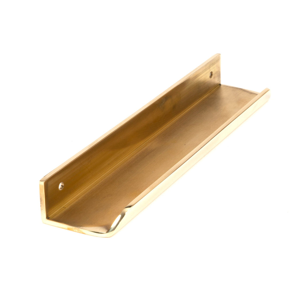 Polished Brass 200mm Moore Edge Pull | From The Anvil-Cabinet Pulls-Yester Home