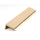 Polished Brass 200mm Moore Edge Pull | From The Anvil-Cabinet Pulls-Yester Home