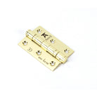 Polished Brass 3" Ball Bearing Butt Hinge (pair) ss | From The Anvil-Butt Hinges-Yester Home