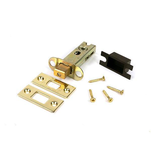 Polished Brass 3" Heavy Duty Tubular Deadbolt - Deadlocks & Deadbolts - From The Anvil - Yester Home